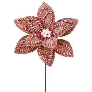 Sugar and Spice Poinsettia Pick