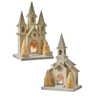 LED Cardboard Vintage Church