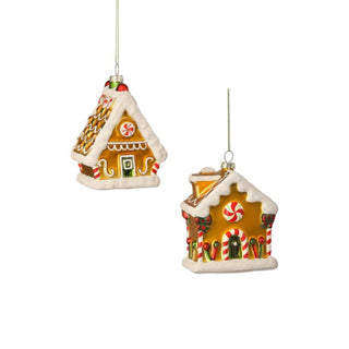 Gingerbread House Glass Ornaments