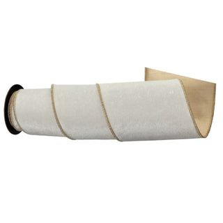 Ivory Velvet Premium Ribbon, 6"X5YD