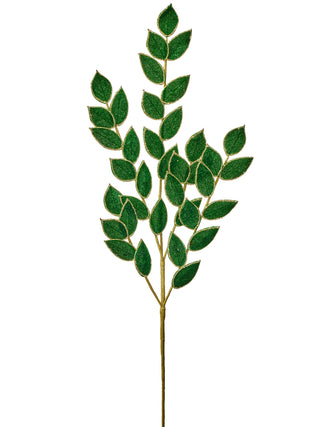 Elegant Green Ruscus Velvet Spray