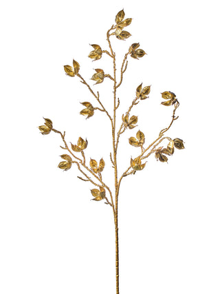 Metallic Gilded Rose Hip Spray