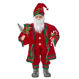 Velvet Regal Standing Santa