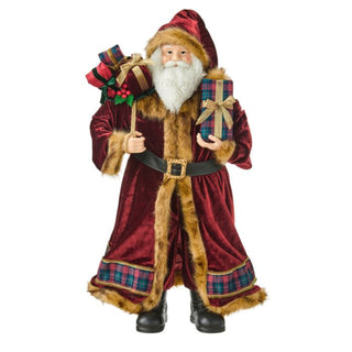 Gentleman Plaid Santa with Sack