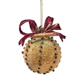 Glitter Clove Orange Ornament