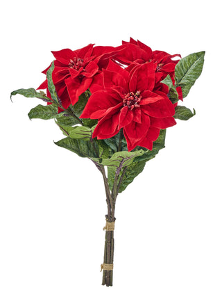Luxe Holiday Red Poinsettia Bundle