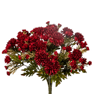 15" MUM BUSH BURGUNDY