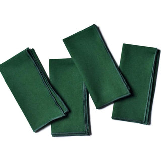 Color Block Pine Green Napkin Set