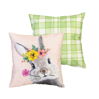 Bunny Blooms Best Friends Pillow