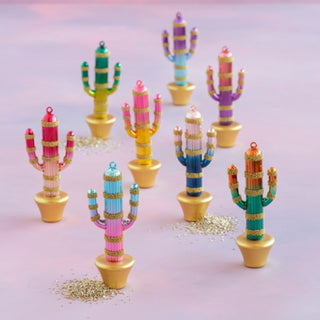 Cactus Ornament by Glitterville, 7"