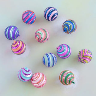 Bunting Ball Ornament by Glitterville, 4"