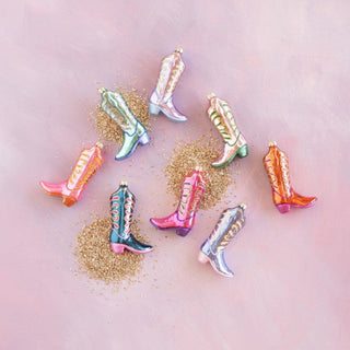 Glitter Up Cowboy Boot Ornament by Glitterville