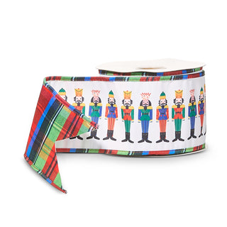 Multicolor Nutcracker Ribbon, 4" X 10YD