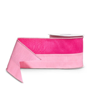 Pink Two Tone Ribbon, 4” X 10YD