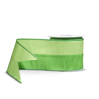 Green Two Tone Ribbon, 4” X 10YD