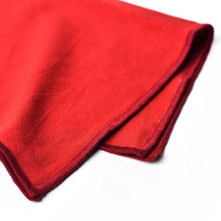 Color Block Red Napkin Set