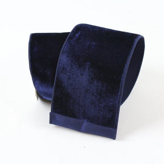 Navy Velvet Ribbon, 2.5"X10YD