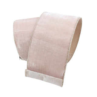 Rose Velvet Ribbon, 4" X 10YD