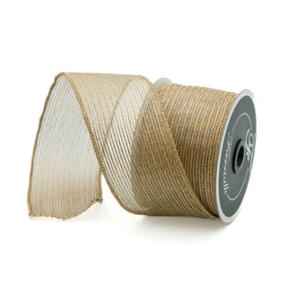 Gold Tinsel Shimmer Ribbon, 2.5" X 10YD