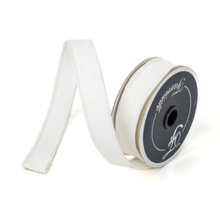 White Dupioni Ribbon, 1" X 10YD