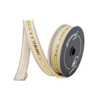 Platinum Twinkle Trim Ribbon, 1" X 10YD