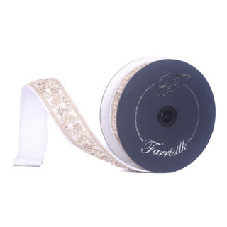Ivory Cecilia Pearl Ribbon, 1.5"X5YD