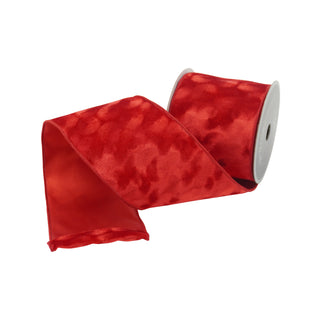 Red Silken Ribbon, 4" X 10YD