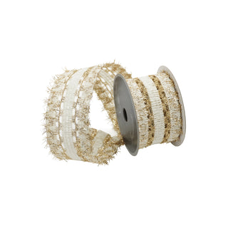 Ivory Lancet Lace Ribbon, 2.5" X 10YD