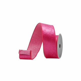 Hot Pink Plush Stardust Ribbon, 2.5" X 10YD