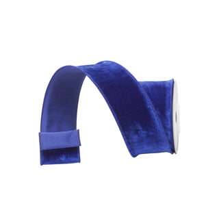 Royal Blue Velveteen Ribbon, 2.5" X 10YD