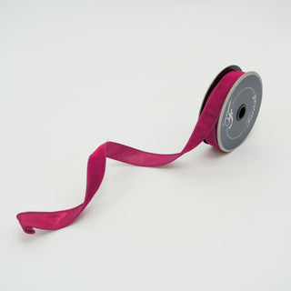 Hot Pink Velvet Luster Ribbon, .75" X 10YD