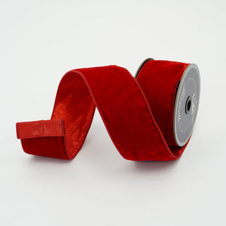 Red Velvet Luster Ribbon, 2.5" X 10YD