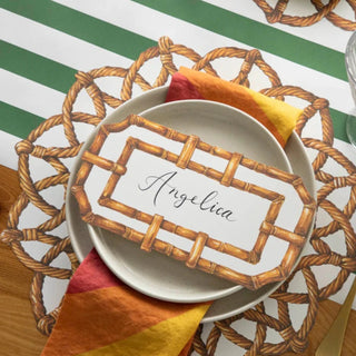 Rattan Weave Placemat Set