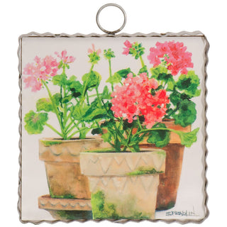 Pots of Geraniums Mini Gallery Art