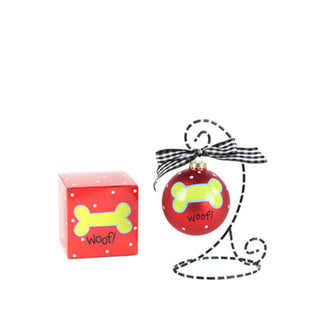 Woof Dog Bone Ornament