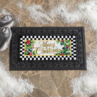 Merry Christmas Holly Sassafras Switch Mat