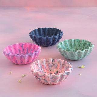 Velour Ruffle Resin Bowl by Glitterville, 12"