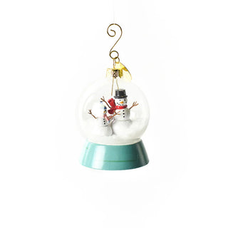 Frosty Snow Globe Shaped Ornament