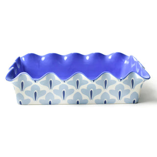 Iris Blue Sprout Ruffle Casserole Dish by Coton Colors