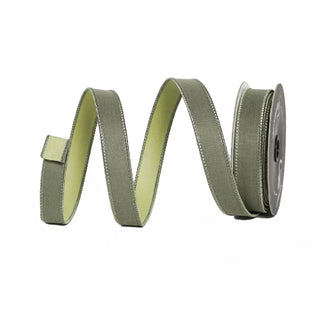 Sage Green Linen Ribbon, 1" X 10YD