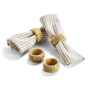 Cane Napkin Ring Set