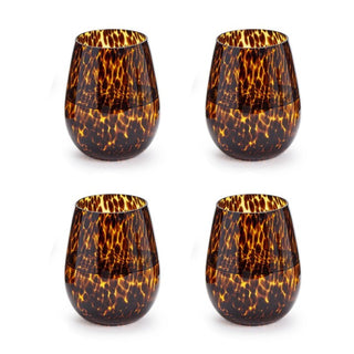 Tortoise Stemless Wine Glass