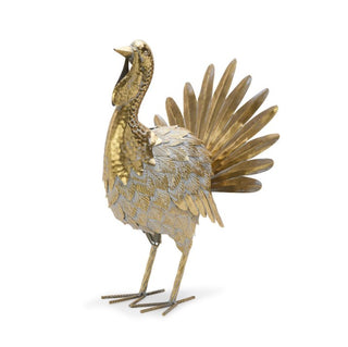 Galvanized Gold Metal Turkey