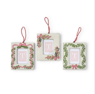 Holiday Memories Embroidered Photo Frame Ornament