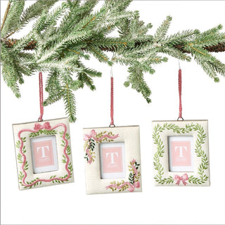 Holiday Memories Embroidered Photo Frame Ornament