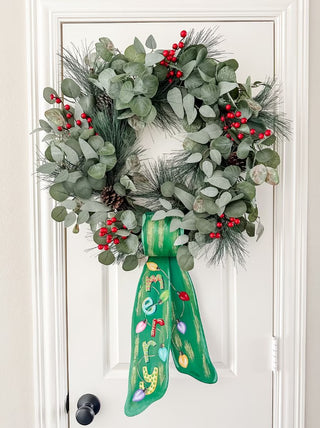 Merry & Bright Wreath Ribbon