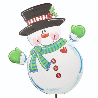 Martin’s Snowman Green Scarf, Medium