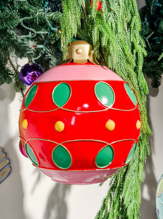 Merry & Bright Red 3D Ornament