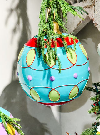 Merry & Bright Turquoise 3D Ornament