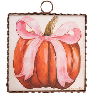 Pink Ribbon Pumpkin Mini Gallery Art